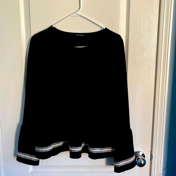 made in italy Tops - Made in Italy (brand) - blouse with fluttery trim - size M